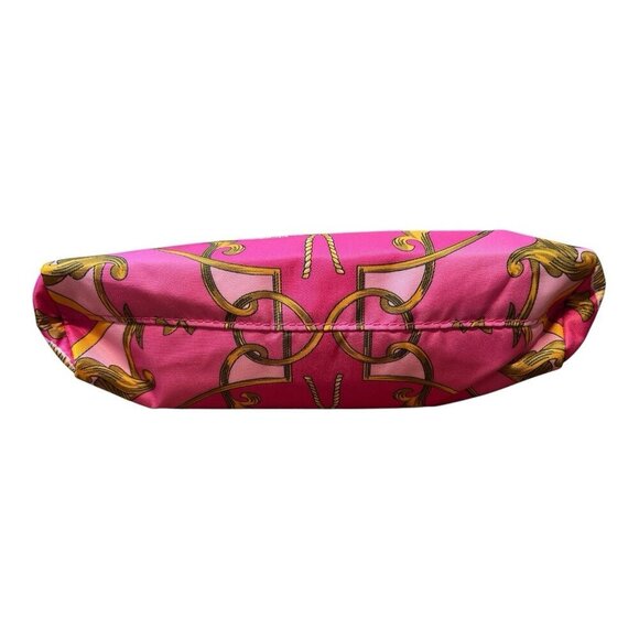 ESTEE LAUDER MAKEUP BAG Pink & Gold Zippered 10” x 5” New - Picture 3 of 5